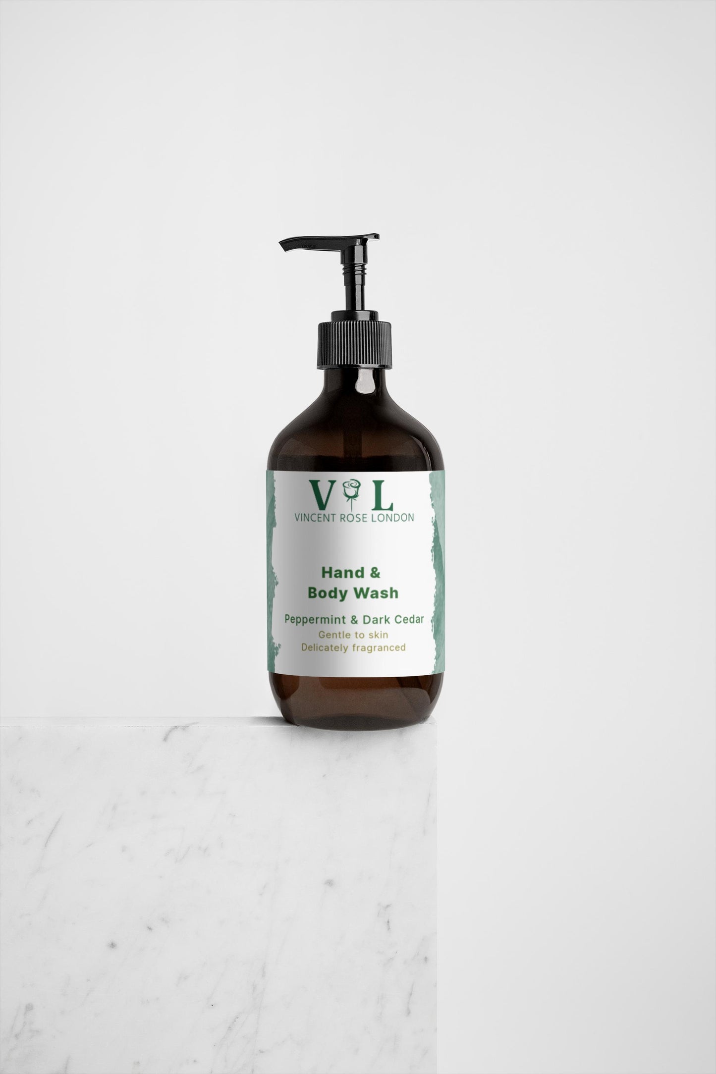 Hand & Body Wash, PEPPERMINT & DARK CEDAR