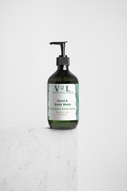 Hand & Body Wash, PATCHOULI & AMBER VANILLA